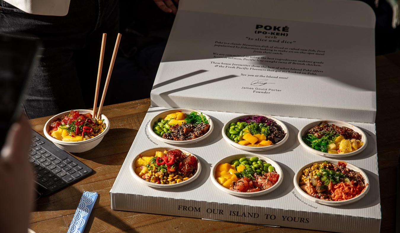 Poke shop bowl delivery